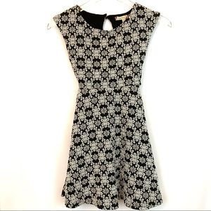 Speechless Black and White Floral Dress